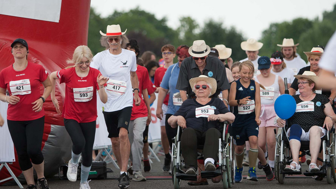 Startszene beim Inklusionslauf